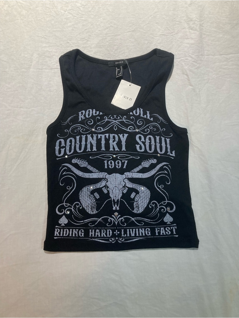 Cowboy Soul Forever 21 Tank Top, Women’s size small, NWT!